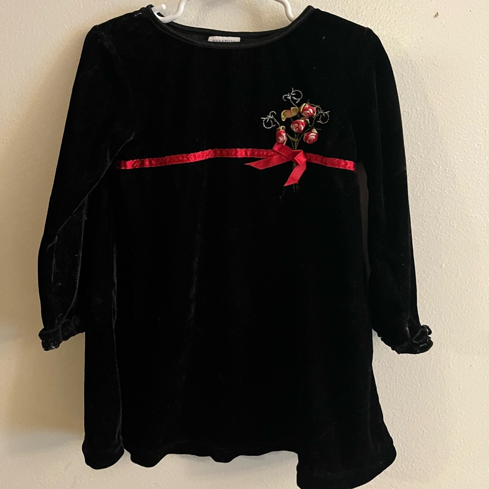 Vintage simply basic holiday toddler dress 3t